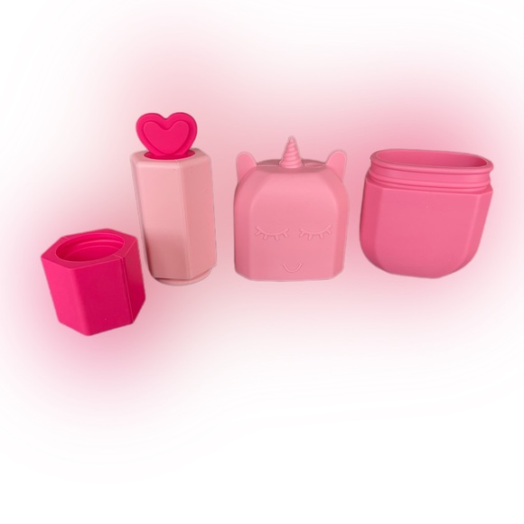 Silicone Unicorn Face Ice Cube Tray, Pink or Sea Green - Picture 3 of 11